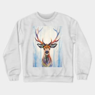 Watercolor deer Crewneck Sweatshirt